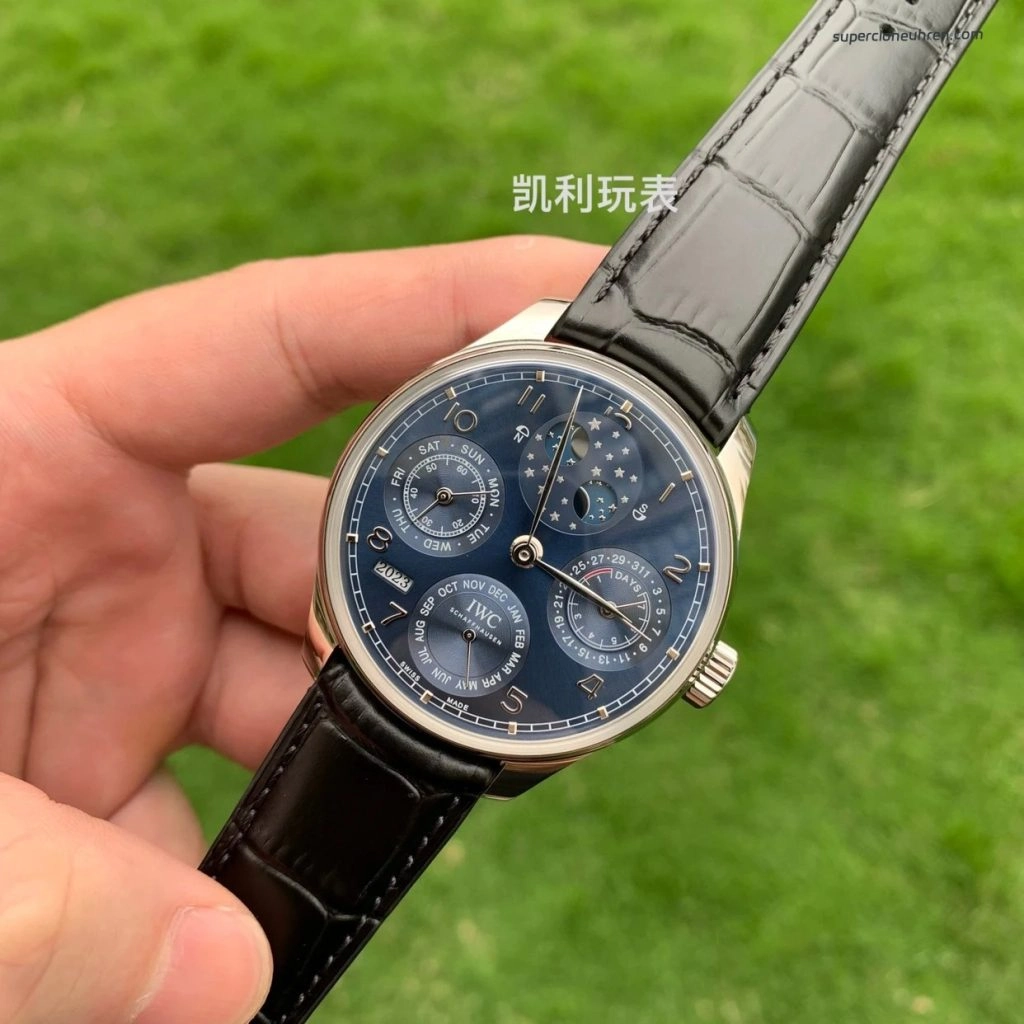 Premium Replica Uhr IWC Portugieser IW503401 blaues Zifferblatt 44,2 mm