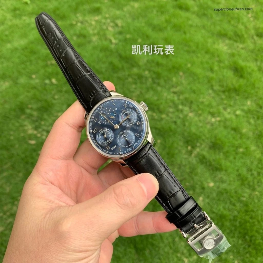 Premium Replica Uhr IWC Portugieser IW503401 blaues Zifferblatt 44,2 mm