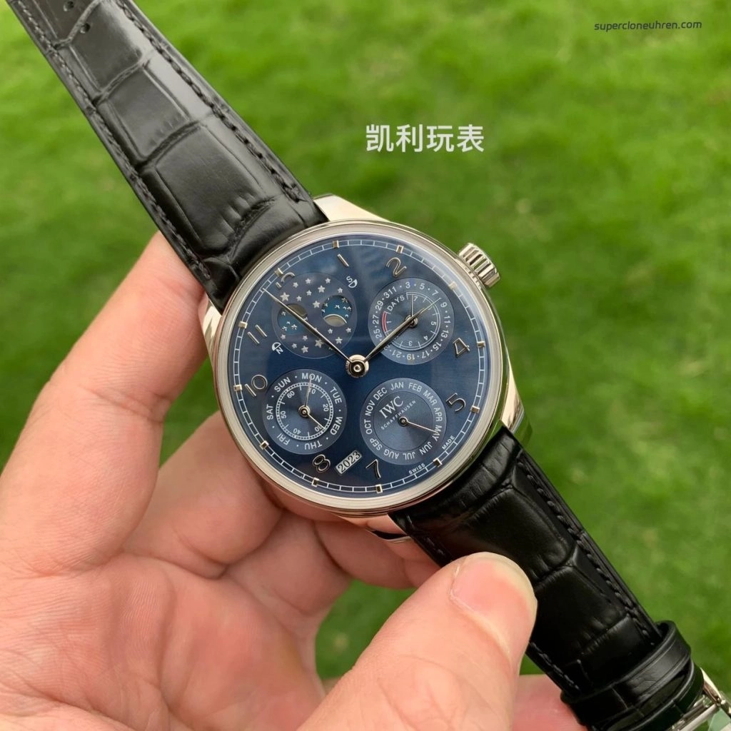 Premium Replica Uhr IWC Portugieser IW503401 blaues Zifferblatt 44,2 mm