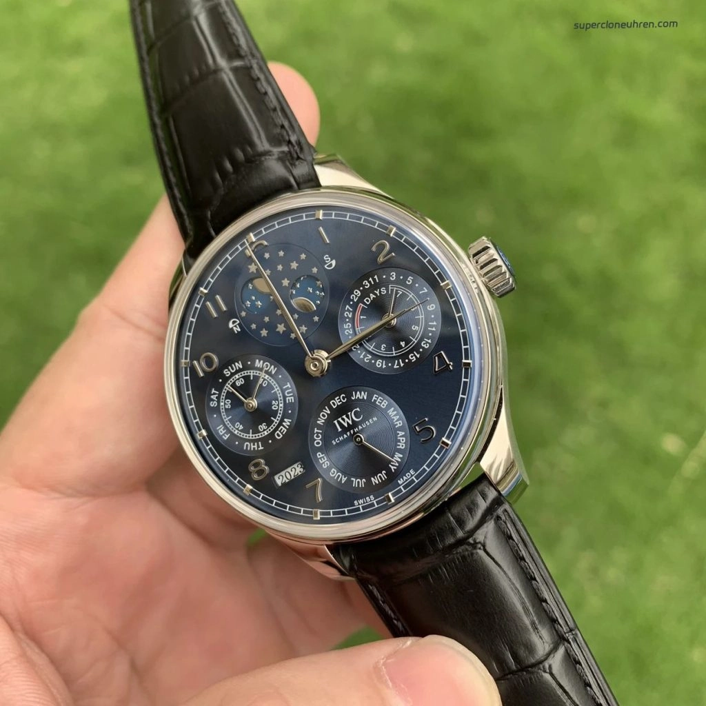 Premium Replica Uhr IWC Portugieser IW503401 blaues Zifferblatt 44,2 mm