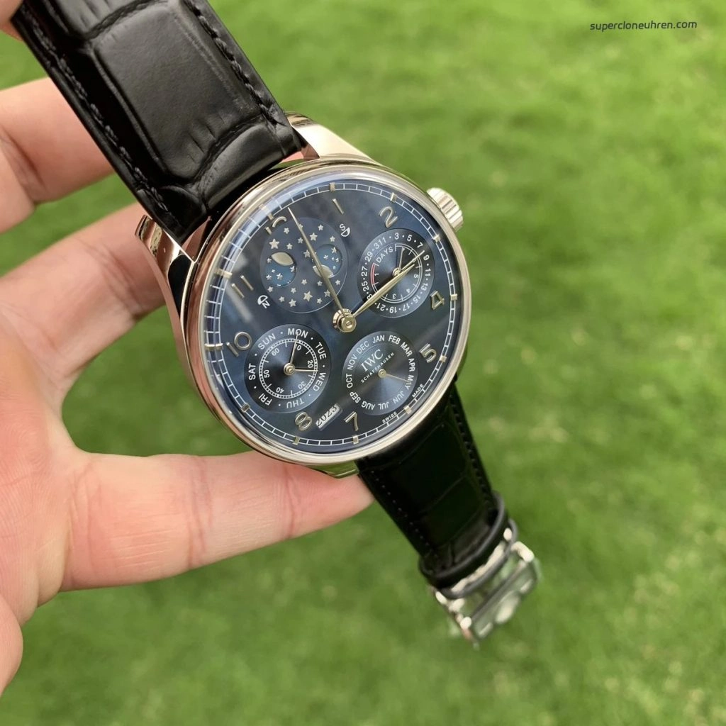 Premium Replica Uhr IWC Portugieser IW503401 blaues Zifferblatt 44,2 mm