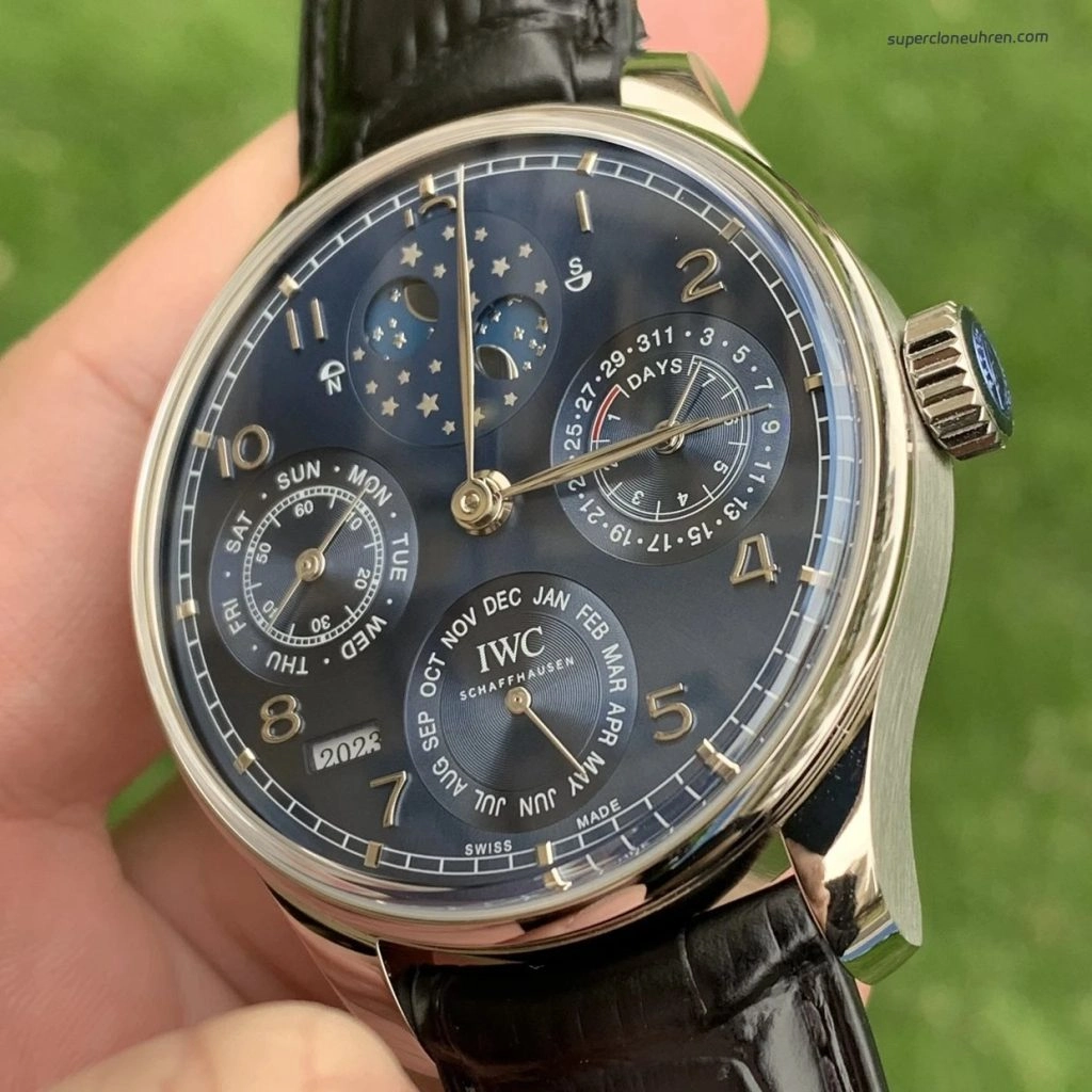 Premium Replica Uhr IWC Portugieser IW503401 blaues Zifferblatt 44,2 mm