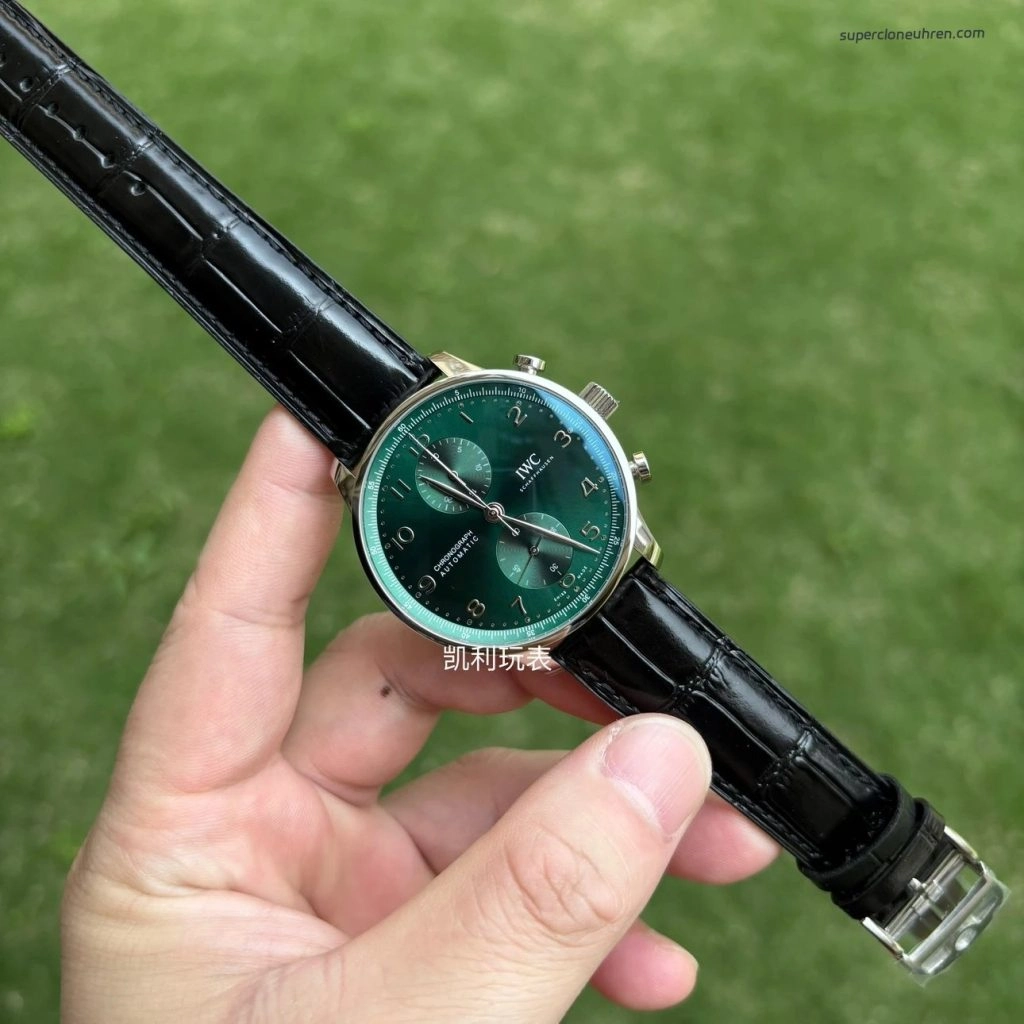 Premium Replica Uhr IWC Portugieser IW371615 grünes Zifferblatt 41mm