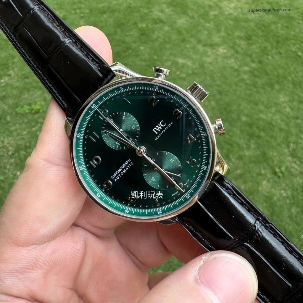 Premium Replica Uhr IWC Portugieser IW371615 grünes Zifferblatt 41mm