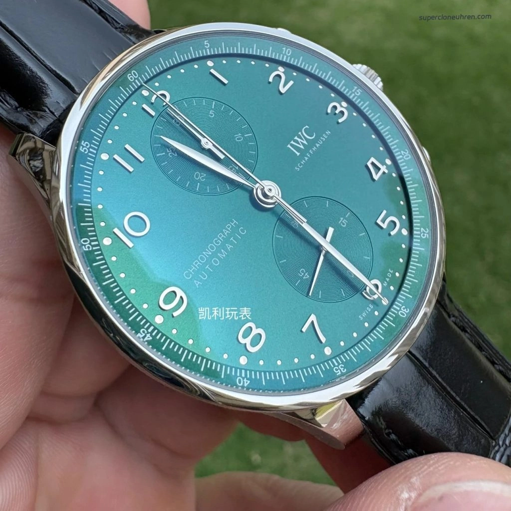 Premium Replica Uhr IWC Portugieser IW371615 grünes Zifferblatt 41mm