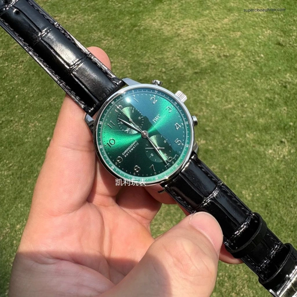 Premium Replica Uhr IWC Portugieser IW371615 grünes Zifferblatt 41mm