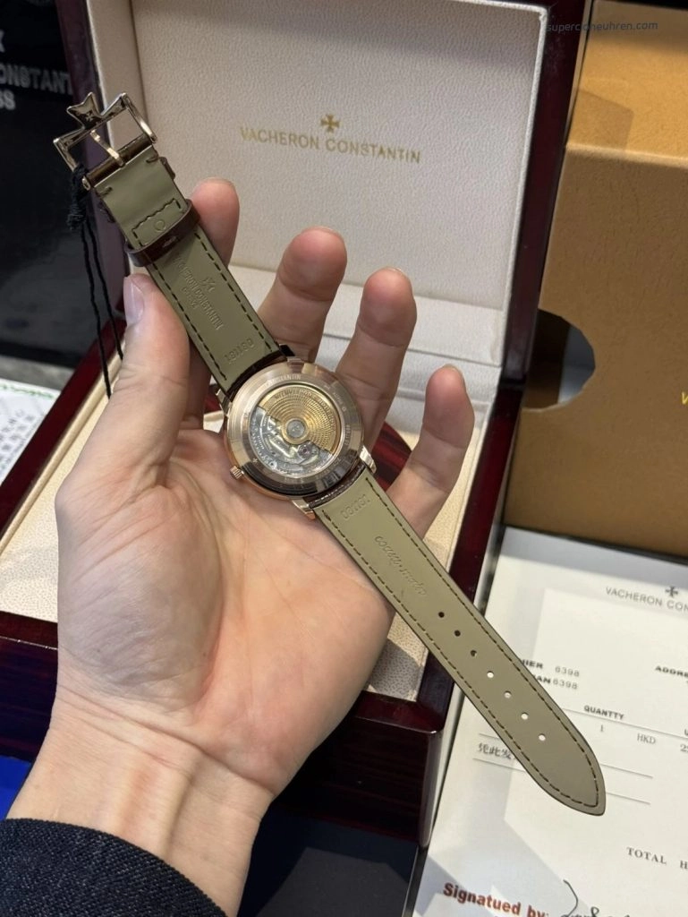 Premium Replica Uhr Vacheron Constantin Patrimony 85180-000r-9248 mit roségoldfarbenem Zifferblatt 40mm