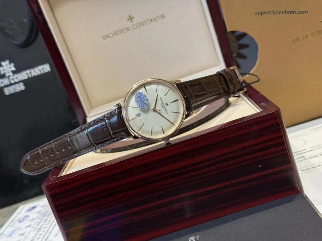 Premium Replica Uhr Vacheron Constantin Patrimony 85180-000r-9248 mit roségoldfarbenem Zifferblatt 40mm