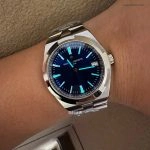 1:1 Super Clone Uhr Vacheron Constantin Overseas 4500V/110A-B128 blaues Zifferblatt Edelstahl 41 mm