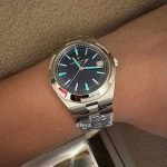 1:1 Super Clone Uhr Vacheron Constantin Overseas 4500V/110A-B128 blaues Zifferblatt Edelstahl 41 mm