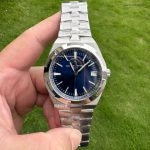1:1 Super Clone Uhr Vacheron Constantin Overseas 4500V/110A-B128 blaues Zifferblatt Edelstahl 41 mm