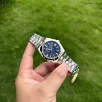 1:1 Super Clone Uhr Vacheron Constantin Overseas 4500V/110A-B128 blaues Zifferblatt Edelstahl 41 mm