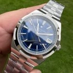 1:1 Super Clone Uhr Vacheron Constantin Overseas 4500V/110A-B128 blaues Zifferblatt Edelstahl 41 mm
