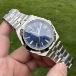 1:1 Super Clone Uhr Vacheron Constantin Overseas 4500V/110A-B128 blaues Zifferblatt Edelstahl 41 mm