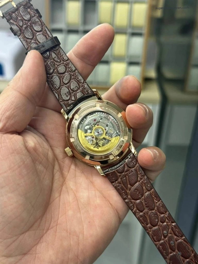 1:1 Super Clone Uhr Vacheron Constantin Traditionnelle 4010T-000R-B344 Roségold Mondphase 41mm
