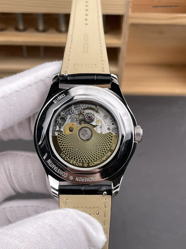Premium Replica Uhr Vacheron Constantin Fiftysix 4000E/000A-B439 mit silbernem Zifferblatt 40mm
