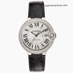 Premium Replica Uhr Cartier Ballon Bleu WE900951 aus Edelstahl mit Diamantbesatz 42mm