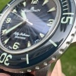 Premium Replica Uhr Blancpain Fifty Fathoms 5015D-1140-52B blaues Zifferblatt Edelstahl 45mm