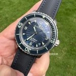 Premium Replica Uhr Blancpain Fifty Fathoms 5015D-1140-52B blaues Zifferblatt Edelstahl 45mm