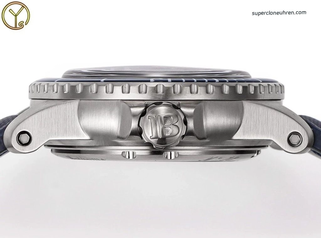 Premium Replica Uhr Blancpain Fifty Fathoms 5025-12B40-O52B mit blauem Zifferblatt 45mm