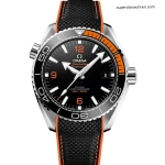 Premium Replica Uhr Omega Seamaster Planet Ocean 215.32.44.21.01.001 Schwarz-Orange 43,5mm