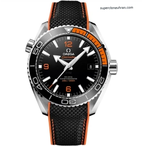 Premium Replica Uhr Omega Seamaster Planet Ocean 215.32.44.21.01.001 Schwarz-Orange 43,5mm