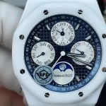 Super Clone Audemars Piguet Royal Oak Perpetual Calendar 26579CB.OO.1225CB.01 in weißer Keramik 41 mm