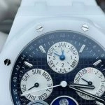 Super Clone Audemars Piguet Royal Oak Perpetual Calendar 26579CB.OO.1225CB.01 in weißer Keramik 41 mm