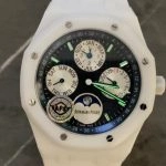 Super Clone Audemars Piguet Royal Oak Perpetual Calendar 26579CB.OO.1225CB.01 in weißer Keramik 41 mm