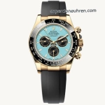 Premium Replica Uhr Rolex Daytona M126518LN-0014 mit türkisblauem Zifferblatt und Oysterflex-Band 40mm