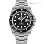 Premium Replica Uhr Rolex Submariner M116610LN-0001 schwarzes Zifferblatt Edelstahl 40 mm