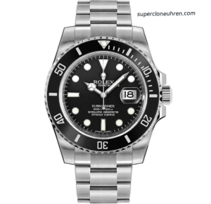 Premium Replica Uhr Rolex Submariner M116610LN-0001 schwarzes Zifferblatt Edelstahl 40 mm