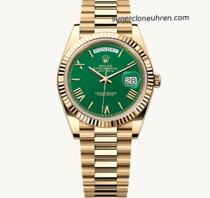 Premium Replica Uhr Rolex Day-Date m228238-0061 grünes Zifferblatt 40mm