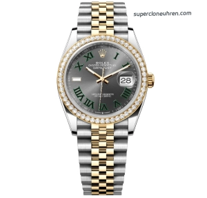 Premium Replica Uhr Rolex Datejust m126283rbr-0021 Bicolor mit Diamantlünette 36mm