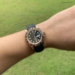 Premium Replica Uhr Rolex Yacht-Master 116695SATS Candy-Lünette Roségold 40mm