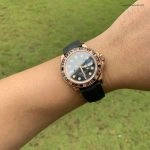Premium Replica Uhr Rolex Yacht-Master 116695SATS Candy-Lünette Roségold 40mm