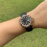 Premium Replica Uhr Rolex Yacht-Master 116695SATS Candy-Lünette Roségold 40mm