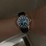 Premium Replica Uhr Rolex Yacht-Master 116695SATS Candy-Lünette Roségold 40mm