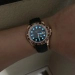 Premium Replica Uhr Rolex Yacht-Master 116695SATS Candy-Lünette Roségold 40mm