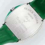 Super Clone Franck Muller Vanguard Yachting V45 gruenes Zifferblatt mit Diamantbesatz 44×54 mm