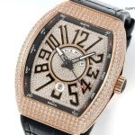 Super Clone Franck Muller Vanguard V45 Yacht Roségold Diamantbesatz 44×54 mm