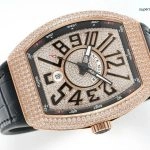 Super Clone Franck Muller Vanguard V45 Yacht Roségold Diamantbesatz 44×54 mm