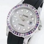 Premium Replica Uhr Rolex Yacht-Master M226679TBR mit Rainbow-Lünette und Diamantbesatz 42mm