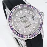Premium Replica Uhr Rolex Yacht-Master M226679TBR mit Rainbow-Lünette und Diamantbesatz 42mm