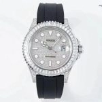Premium Replica Uhr Rolex Yacht-Master M226679TBR-0001 mit Diamantbesatz und Oysterflex 42mm