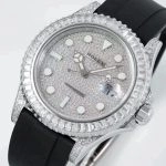 Premium Replica Uhr Rolex Yacht-Master M226679TBR-0001 mit Diamantbesatz und Oysterflex 42mm