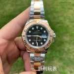1:1 Super Clone Uhr Rolex Yacht-Master 126621 Bicolor mit schwarzem Zifferblatt 40 mm