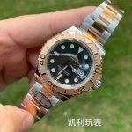 1:1 Super Clone Uhr Rolex Yacht-Master 126621 Bicolor mit schwarzem Zifferblatt 40 mm