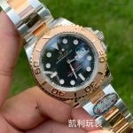 1:1 Super Clone Uhr Rolex Yacht-Master 126621 Bicolor mit schwarzem Zifferblatt 40 mm