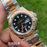 1:1 Super Clone Uhr Rolex Yacht-Master 126621 Bicolor mit schwarzem Zifferblatt 40 mm